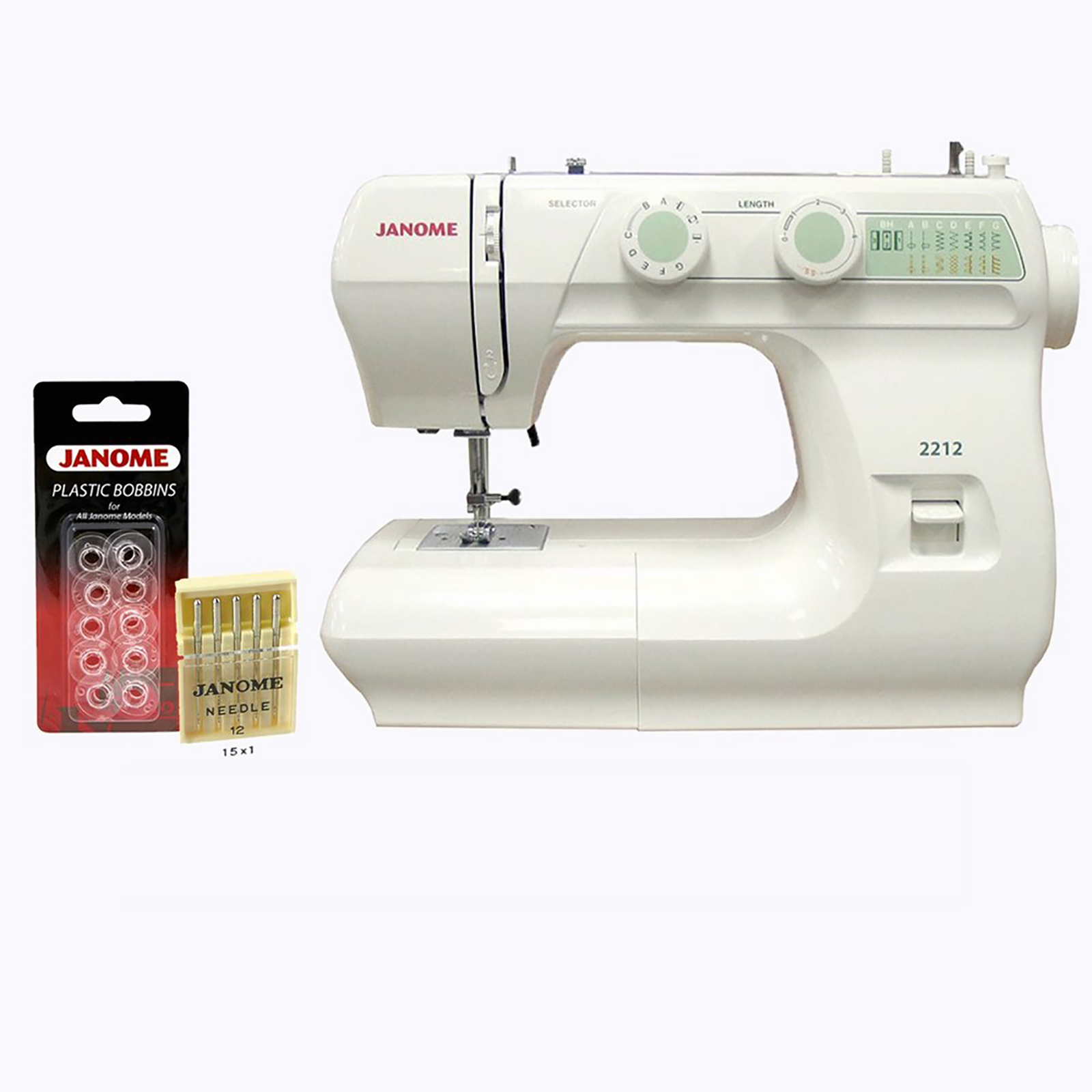 Janome 2212 12 Stitch Free Arm Sewing Machine