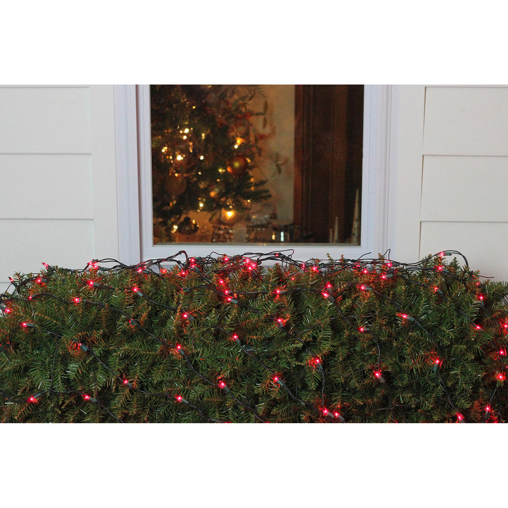 Northlight 4' x 6' Mini Christmas Net Lights - Red