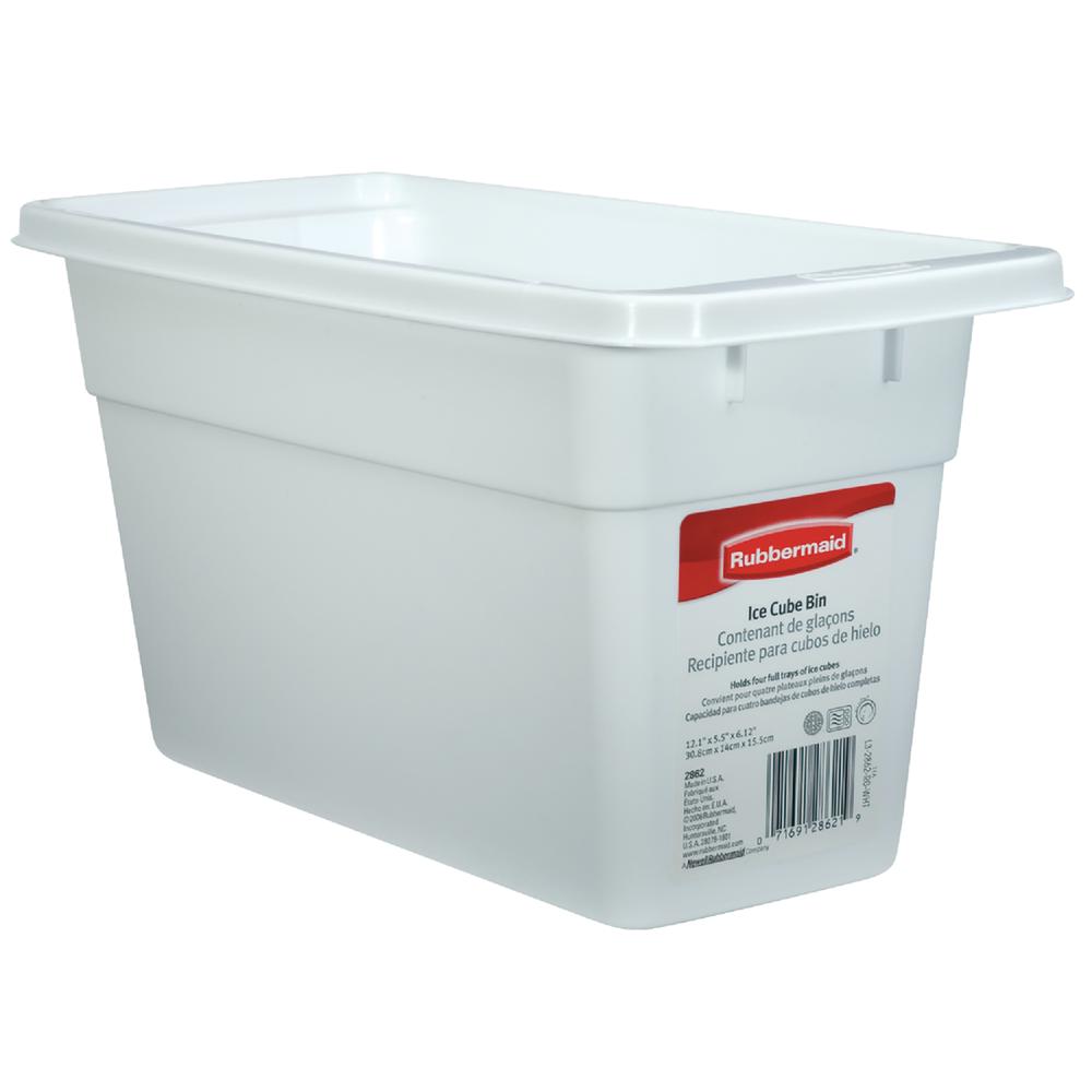Rubbermaid Ice Cube Storage Bin White