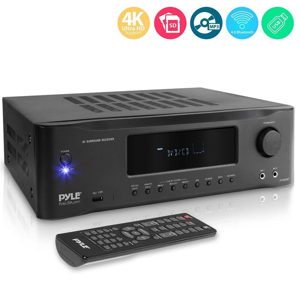 Pyle PT694BT Hi-Fi Bluetooth Stereo Amplifier - Black