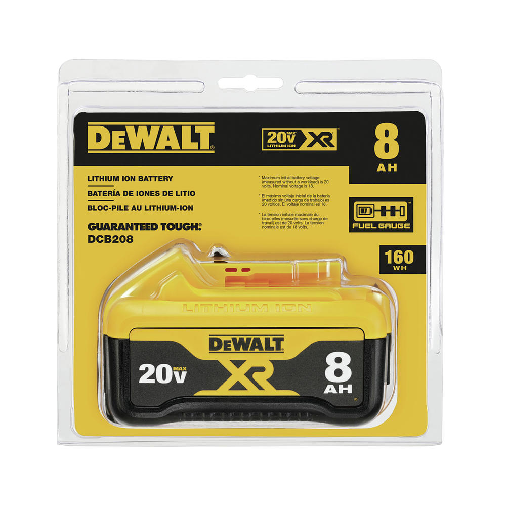 DeWalt 20V MAX XR 8Ah Lithium Ion Battery