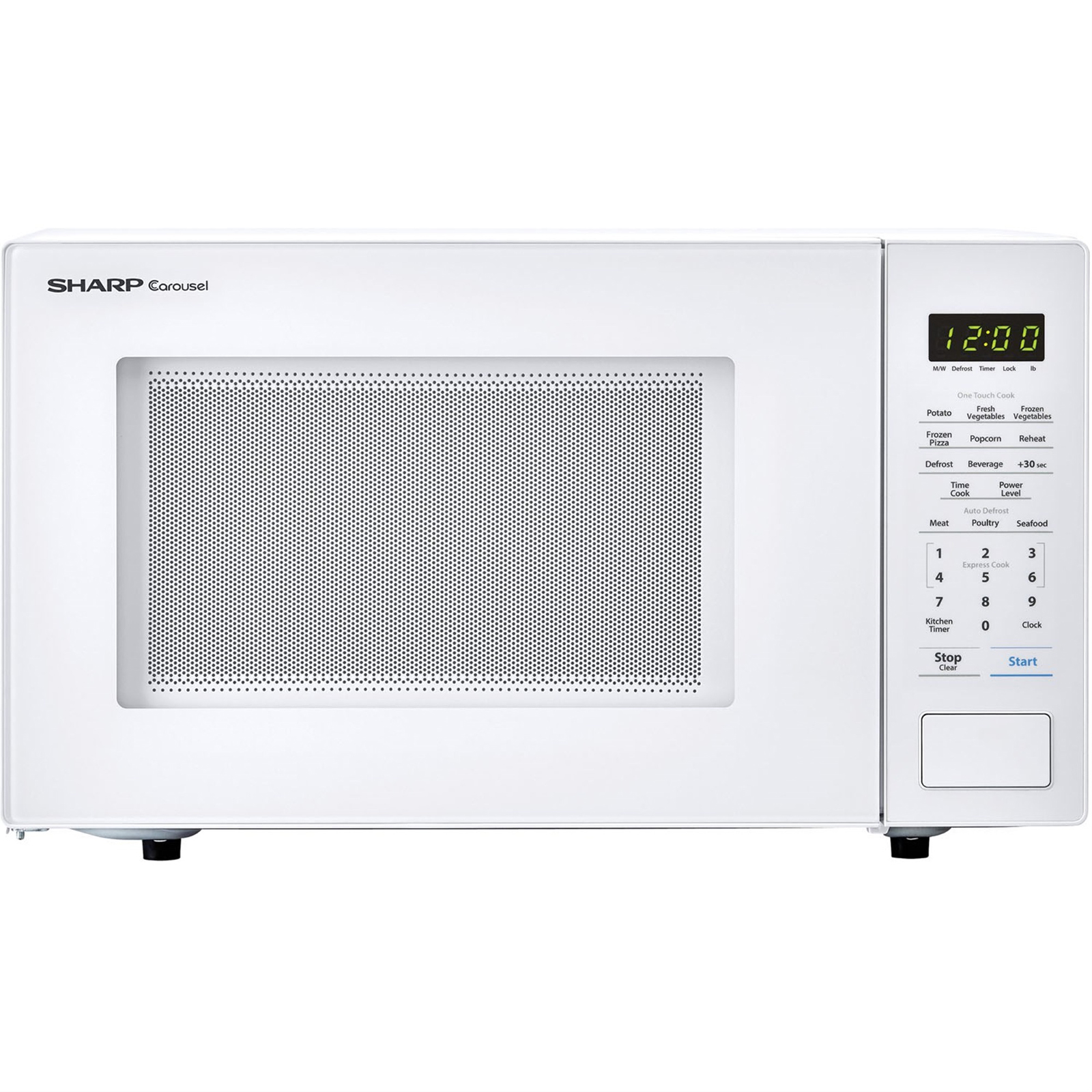 Sharp 1.1cu.ft. Carousel Countertop Microwave Oven - White