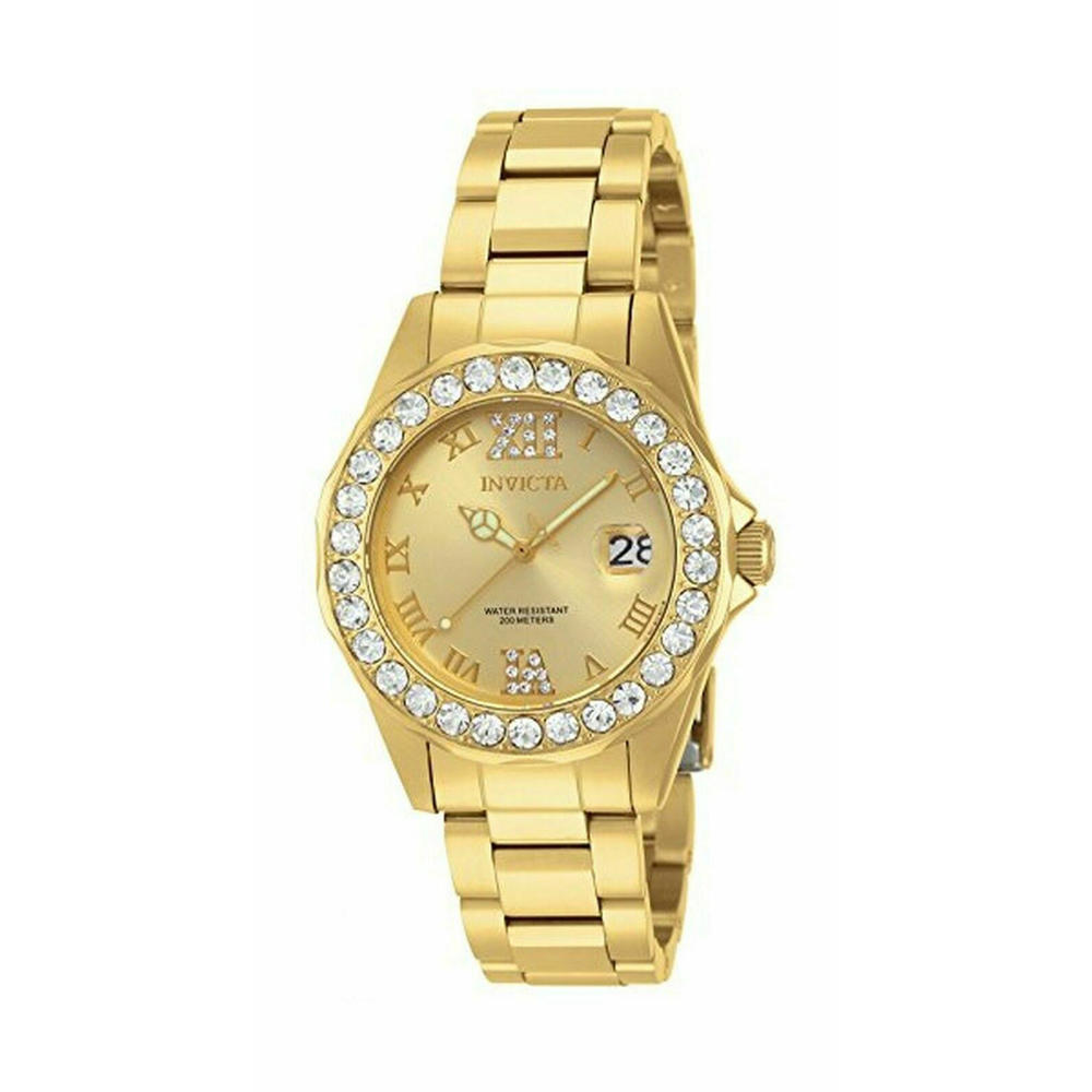 Invicta Women's Pro Diver Gold Plated Stainless Steel Watch