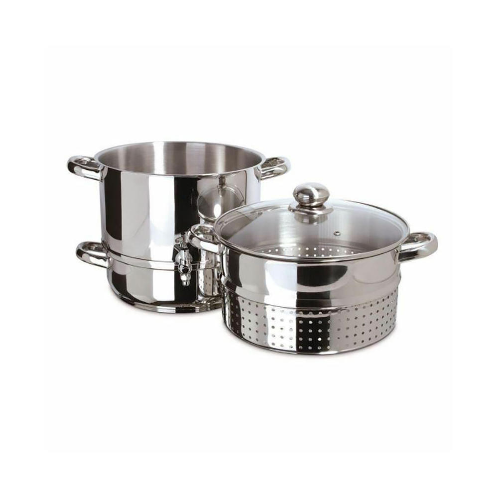 Euro Cuisine Euro Cuisine 4pc. Stove Top Steam Juicer Set - Stainless Steel