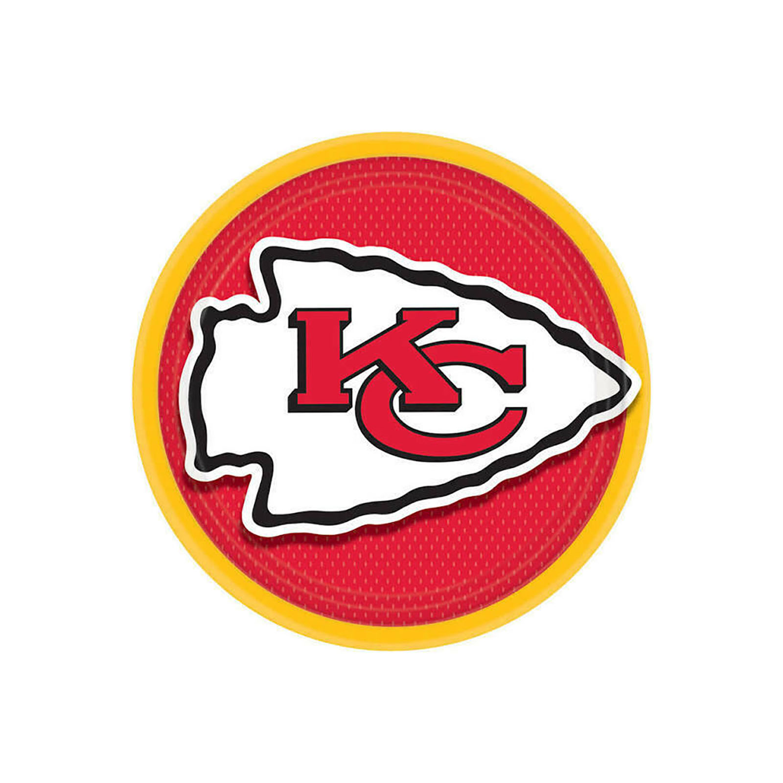 Amscan 8pc. Kansas City Chiefs 9" Dinner Plates - Red and Yellow