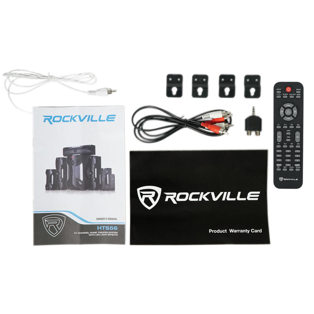 ROCKVILLE ELEACB076R7HYKN 5.1 Channel Home Theater System - Black