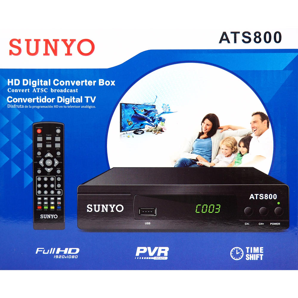 Sunyo ATS800 HD Digital Converter Box