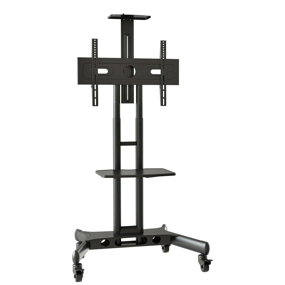 Mount Factory 702082700600 40" - 65" Flat Screen TV Stand Mobile Cart with Wheels
