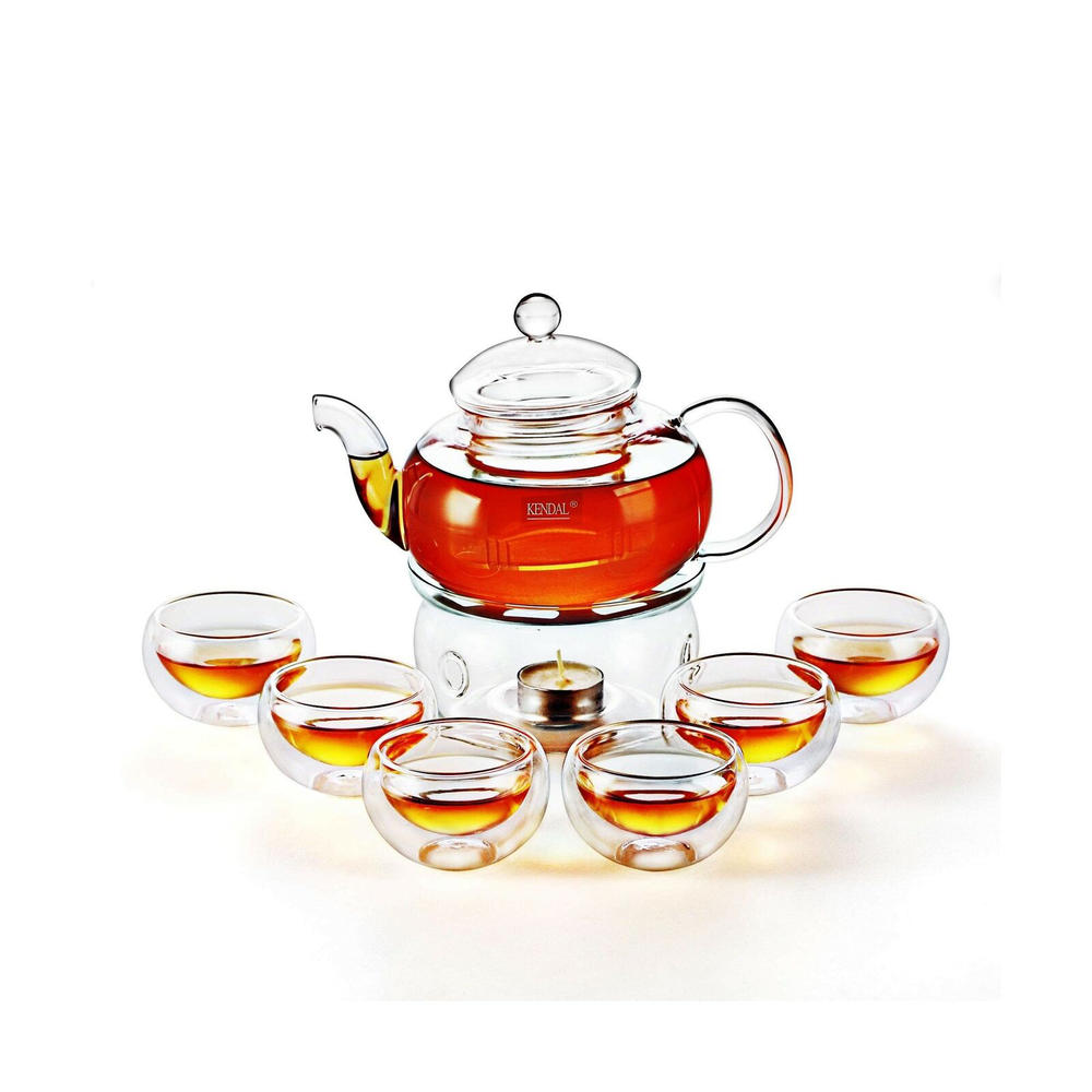 Kendal 27oz. Glass Filtering Teapot Set