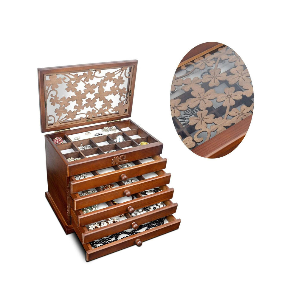 Kendal Wooden Jewelry Case
