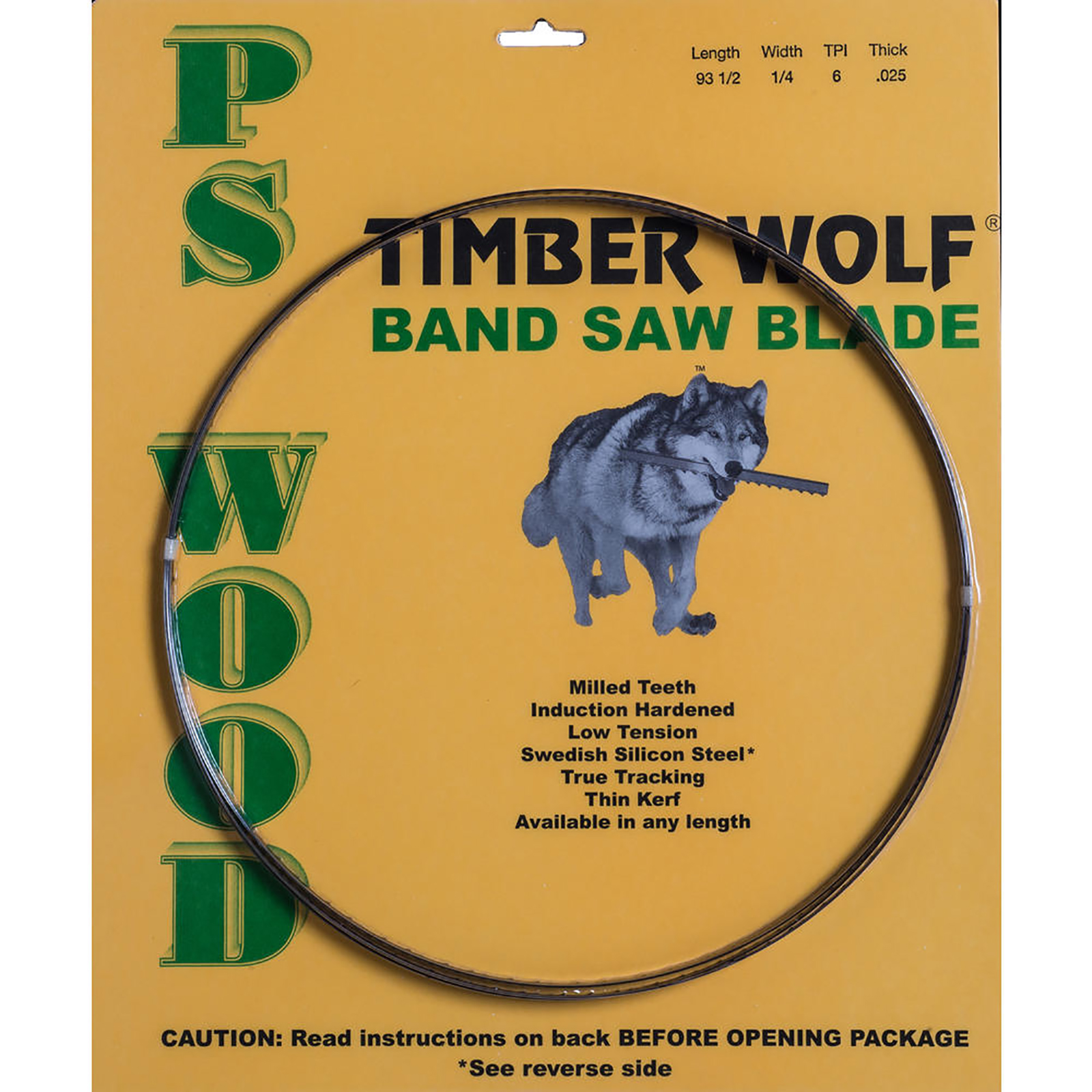 Timber Wolf 89.5" x 3/8" Band Saw Blade