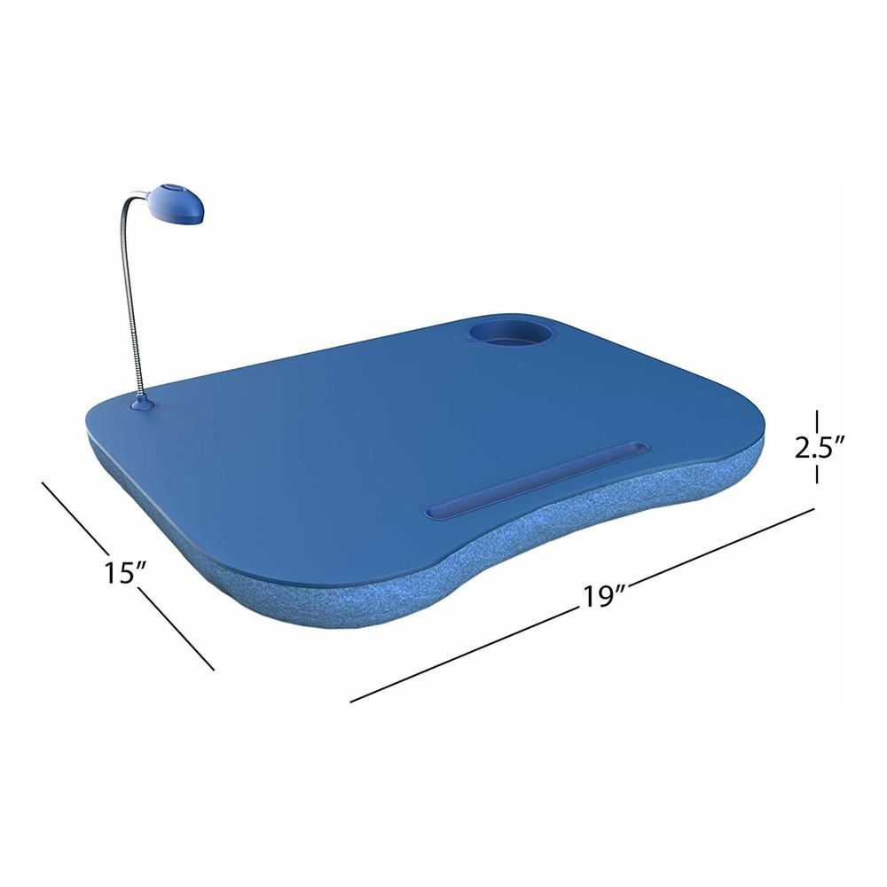 Laptop Buddy 72698006 Portable Foamfilled Cushion Laptop Lap Desk Blue