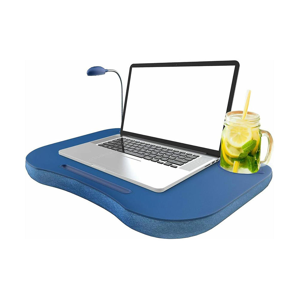 Laptop Buddy 72698006 Portable Foamfilled Cushion Laptop Lap Desk Blue