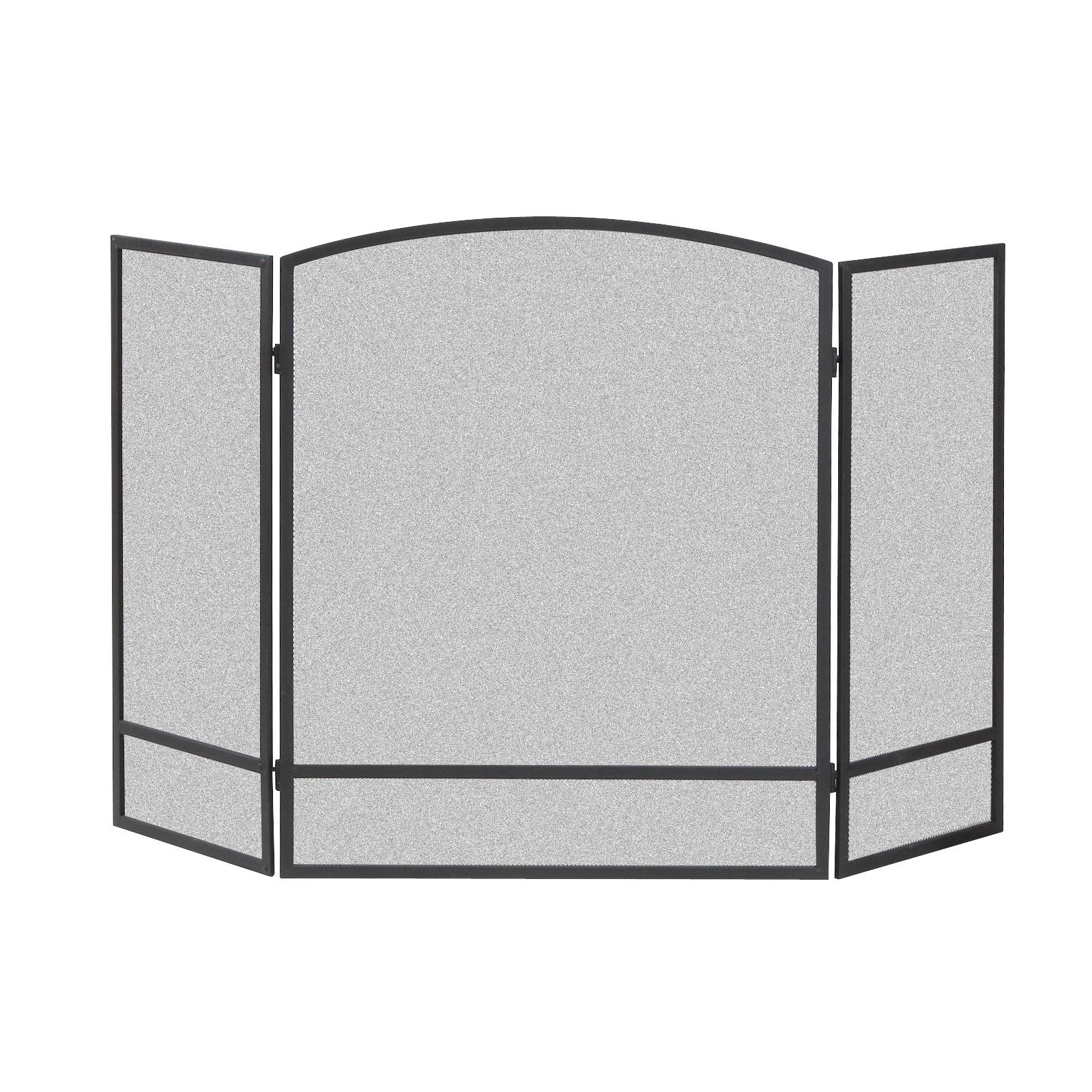 Panacea Products Corp. 3 Panels Fireplace Screen Black