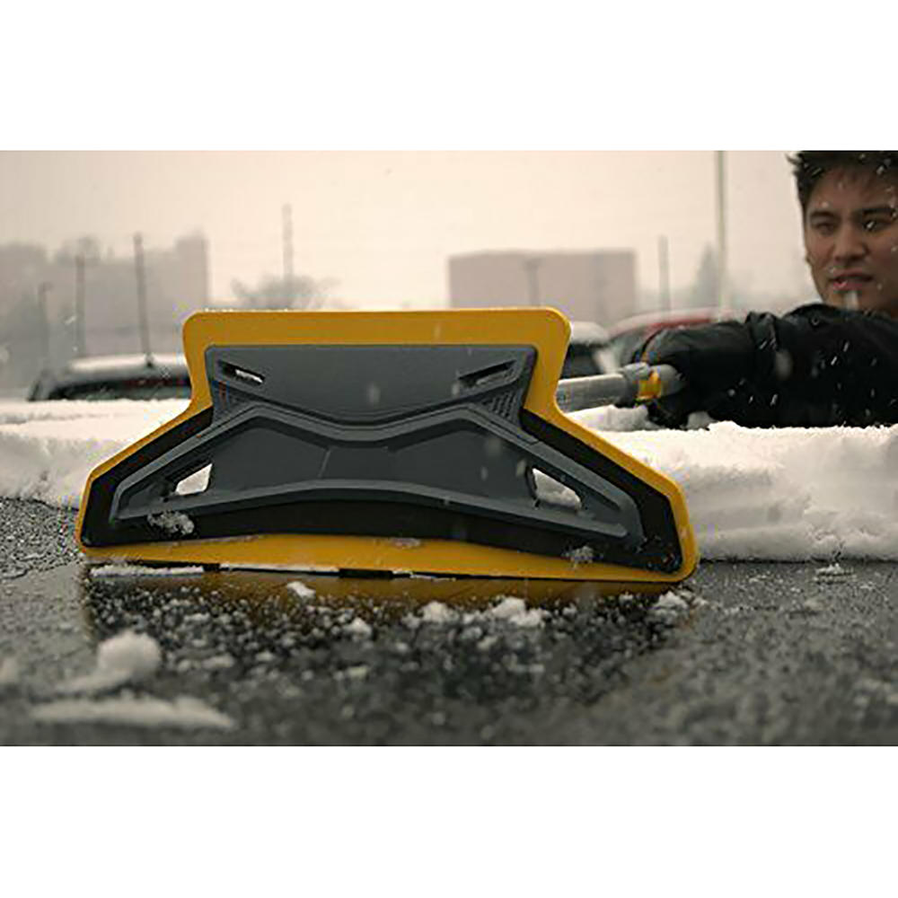 True Temper ABTT5212 Telescoping ScratchFree Snow Brush with End Scraper