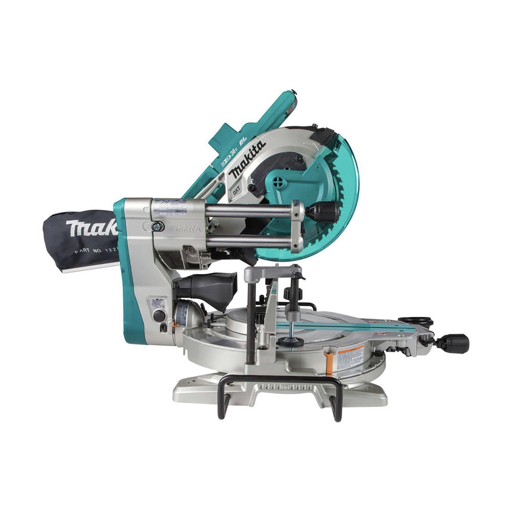 Makita XSL04ZU 18V X2 LXT Lithium-Ion (36V) Brushless 10 in. Dual-Bevel Sliding Compound Miter Saw with AWS and Laser (Tool Only