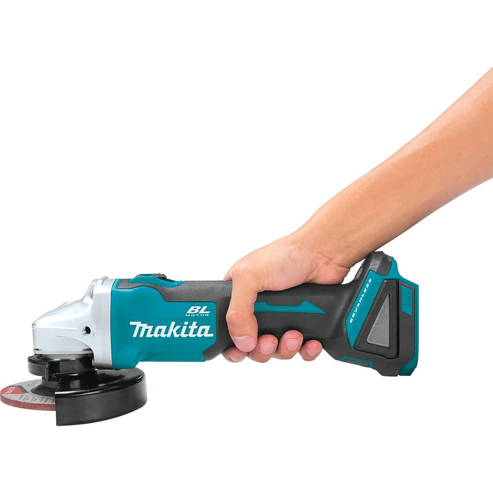 Makita XAG04Z 18V LXT Lithium-Ion Brushless Cordless 4-1/2 / 5 in. Cut-Off/Angle Grinder, (Tool Only)