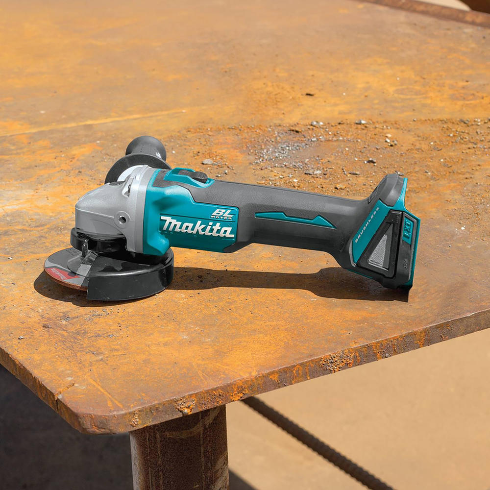 Makita XAG04Z 18V LXT Lithium-Ion Brushless Cordless 4-1/2 / 5 in. Cut-Off/Angle Grinder, (Tool Only)