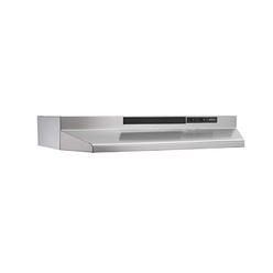 Broan-NuTone F402404 Exhaust Fan for Under Cabinet Two-Speed Four-Way Convertible Range Hood Insert with Light, 24-Inch, Stainle