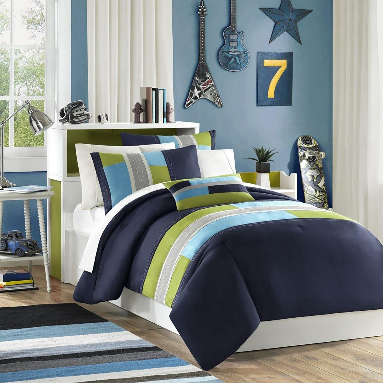 Striped King Comforter Set, Sears Bed In A Bag King