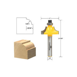 Yonico 13172q 1/4-Inch Radius Round Over Bead Edge Forming Router Bit 1/4-Inch Shank