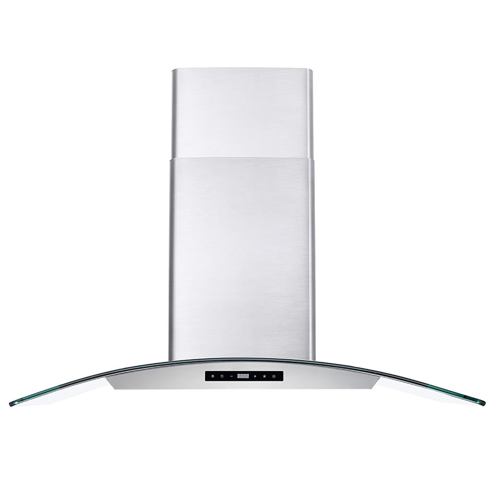 Cosmo Appliances COS-668AS900 36 in. Convertible Wall Mount Range Hood in Stainless Steel with Touch Controls, LED Lighting and 