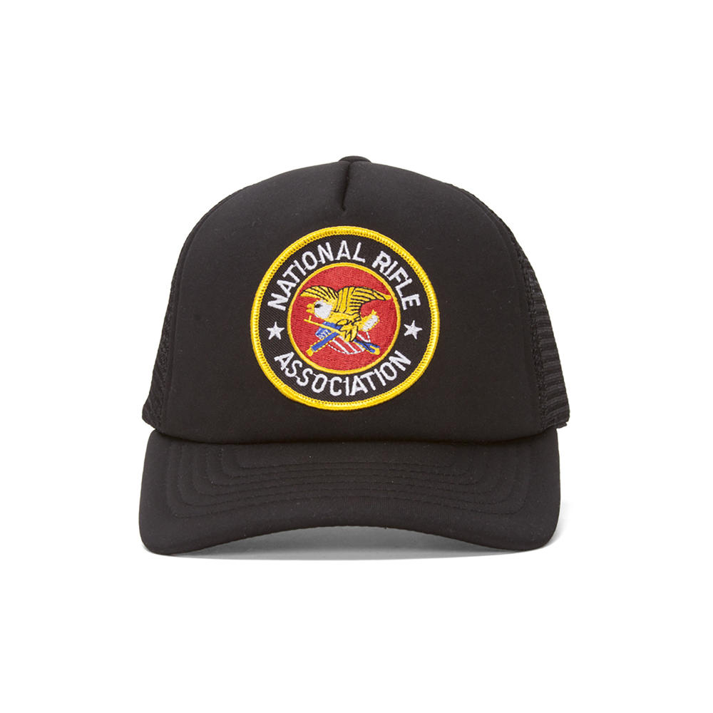Military Hats National Rifle Association Military Trucker Cap - Black