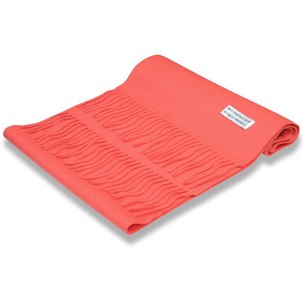 Biagio Unisex Woolen Neck Scarf - Coral Pink