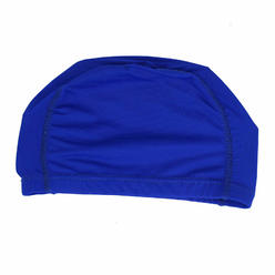 Unique Bargains Blue Stretch Polyester Dome Shaped Swimmer Swim Swimming Cap Hat Swimwear