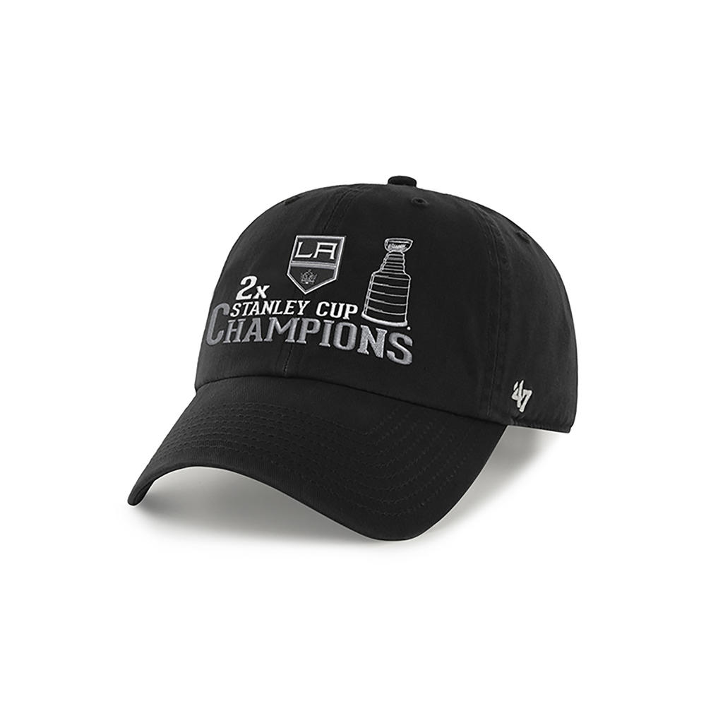 '47 Brand NHL Los Angeles Kings 2X Stanley Cup Champions Cap – Black
