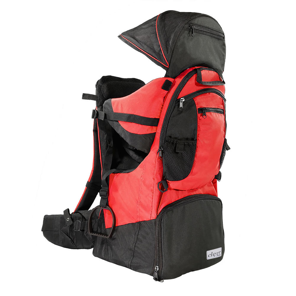 ClevrPlus Child Backpack Carrier with Sun Shade - Red