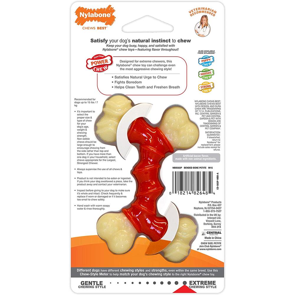 Nylabone Dura Chew Bacon Flavored Double Bone Dog Chew Toy