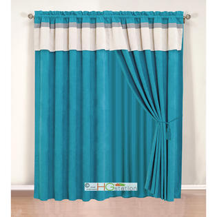 Hg Station 4pc Faux Suede Curtain Set, Sears Living Room Curtains