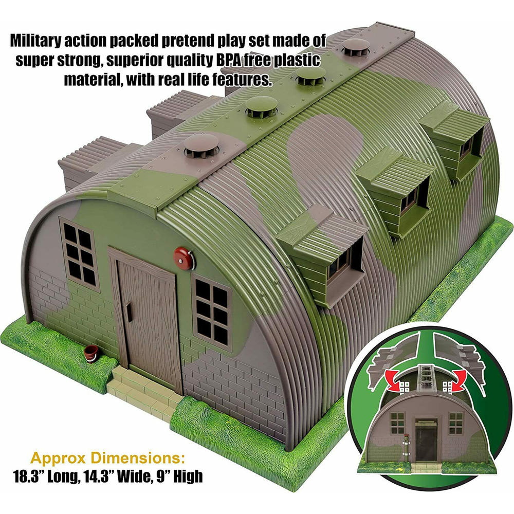 Click n' Play Mega Military Army Base Barrack Command Center