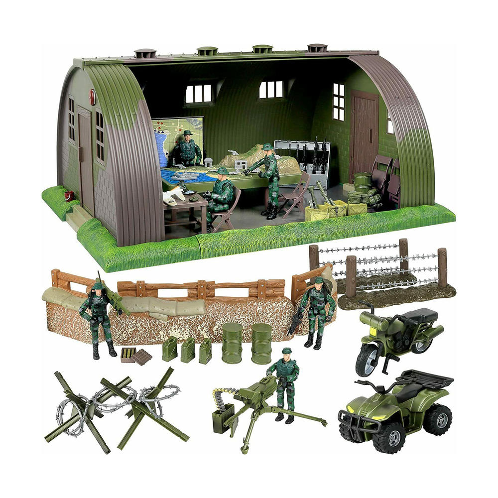 Click n' Play Mega Military Army Base Barrack Command Center