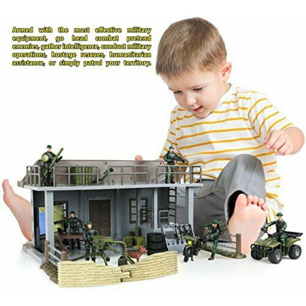 Click n' Play Military Multi Level Command Center Headquarters Play Set