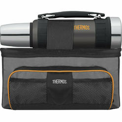 Thermos Wmf thermos lunch lugger cooler and beverage bottle combination set, gray