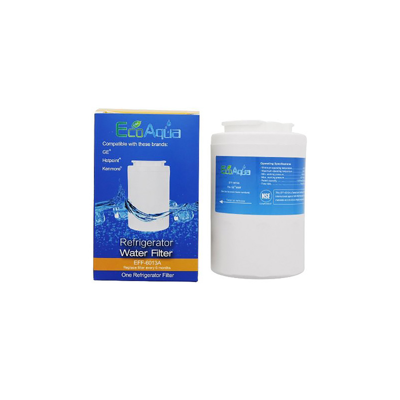 EcoAqua EFF6013A Replacement Water Filter