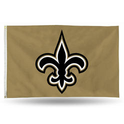 Rico Industries NFL Football New Orleans Saints Standard 3' x 5' Banner Flag