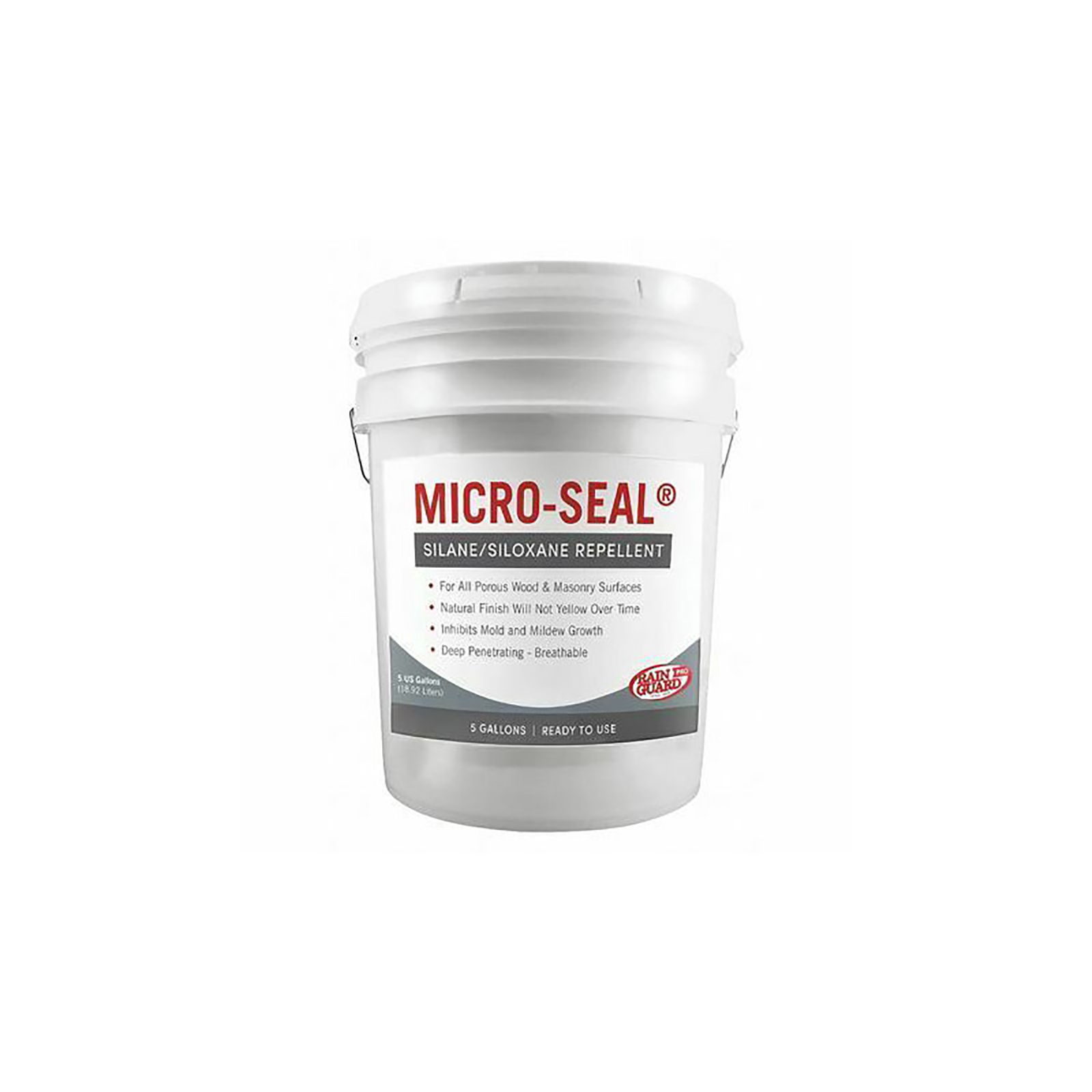 Rainguard Micro-seal 5gal Penetrating Silane Siloxane Repellent Sealer - Clear