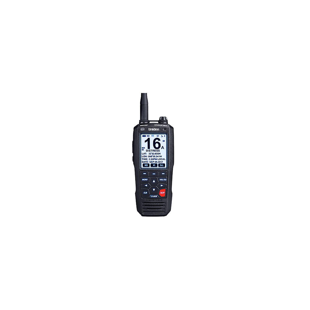Uniden MHS335BT Floating Handheld VHF with Bluetooth Marine Radio