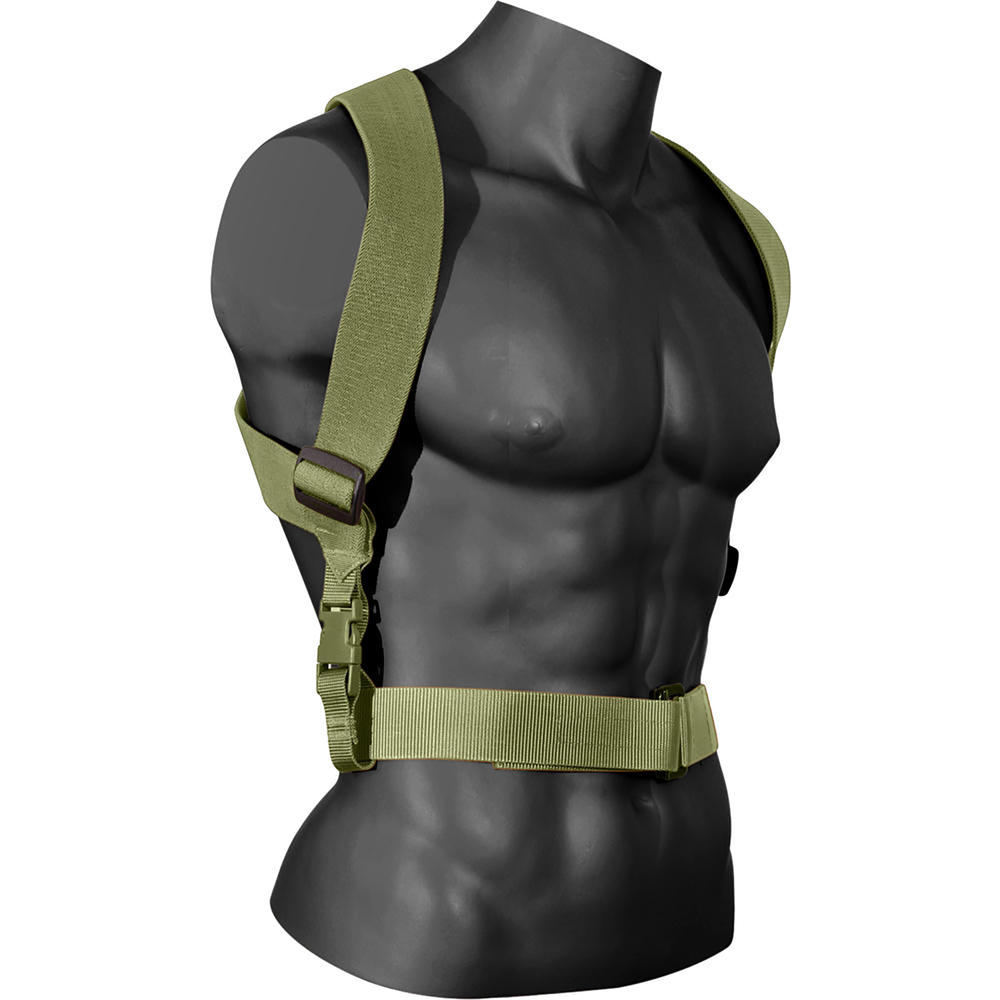 Rothco Adjustable Elasticized Combat Suspenders - Olive Drab