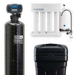Aquasure Whole House Water Softener/Reverse Osmosis Drinking Water Filter Bundle w/48,000 grain Softener & 75 GPD RO system