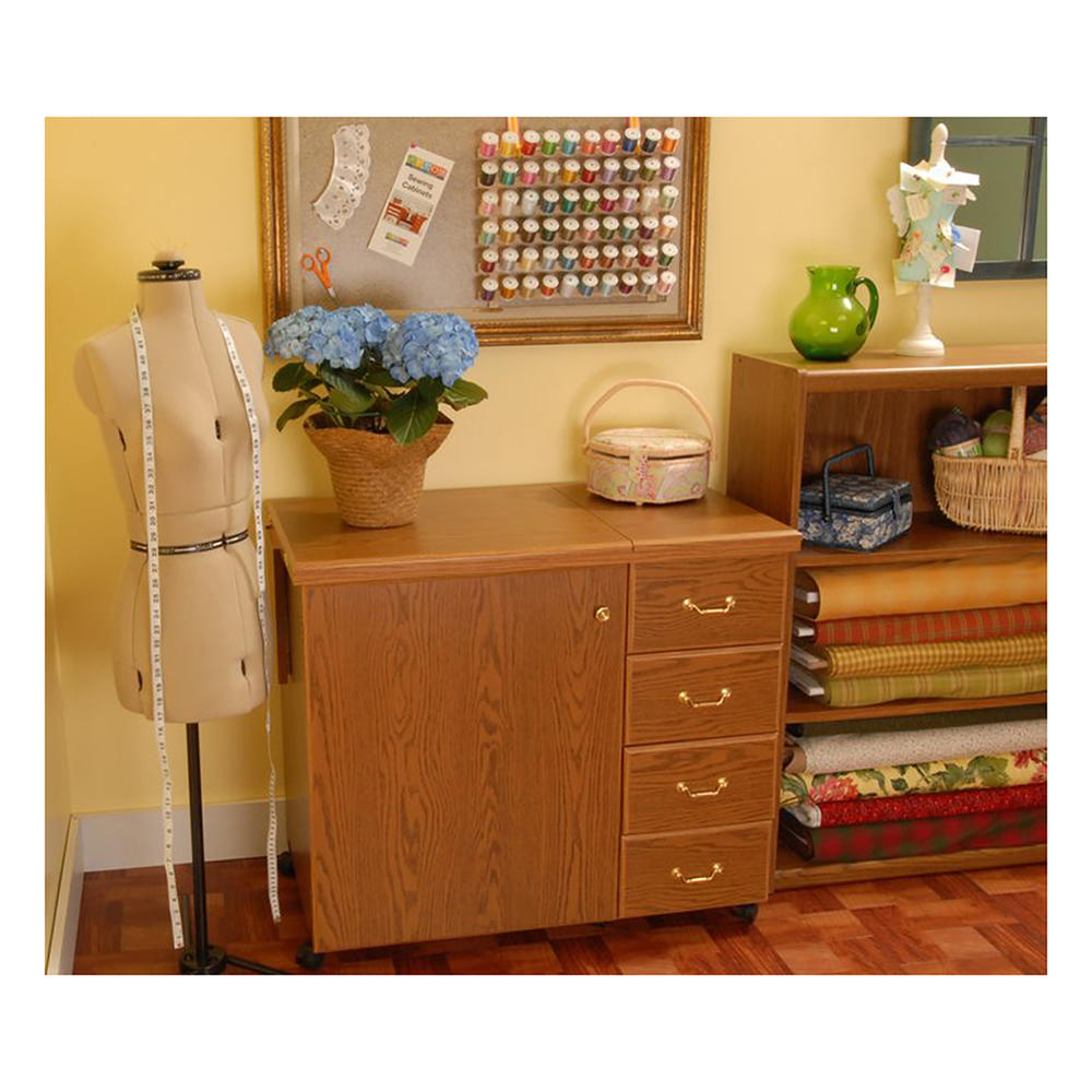 Arrow Norma Jean Sewing Cabinet - Oak