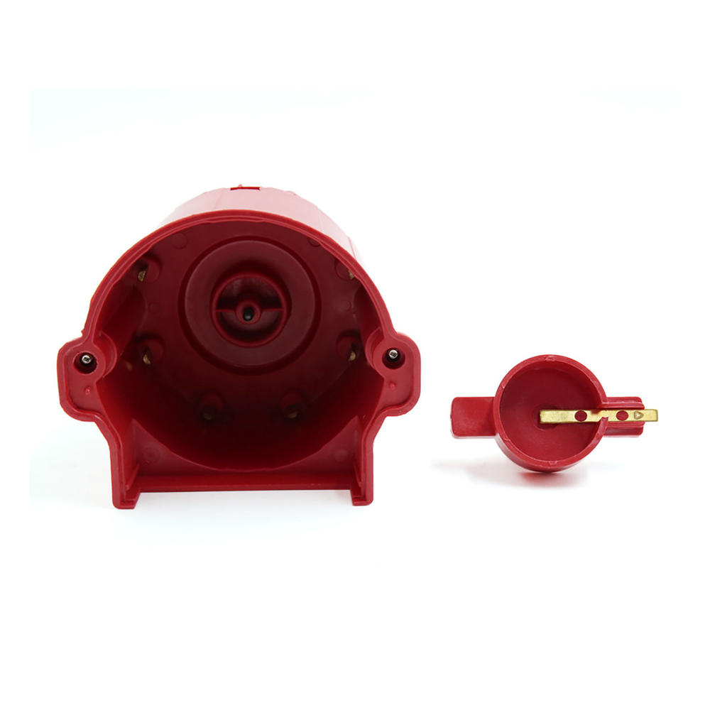 UXCELL Ignition Distributor Cap and Rotor - Red