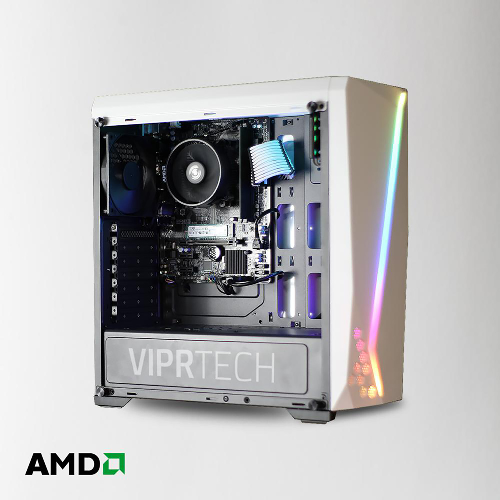 Viprtech Snowstorm Gaming Pc Desktop Computer Amd Ryzen 3 30g Vega 8 2gb Graphics 8gb Ddr4 128gb M 2 Ssd 500g Wifi Rg