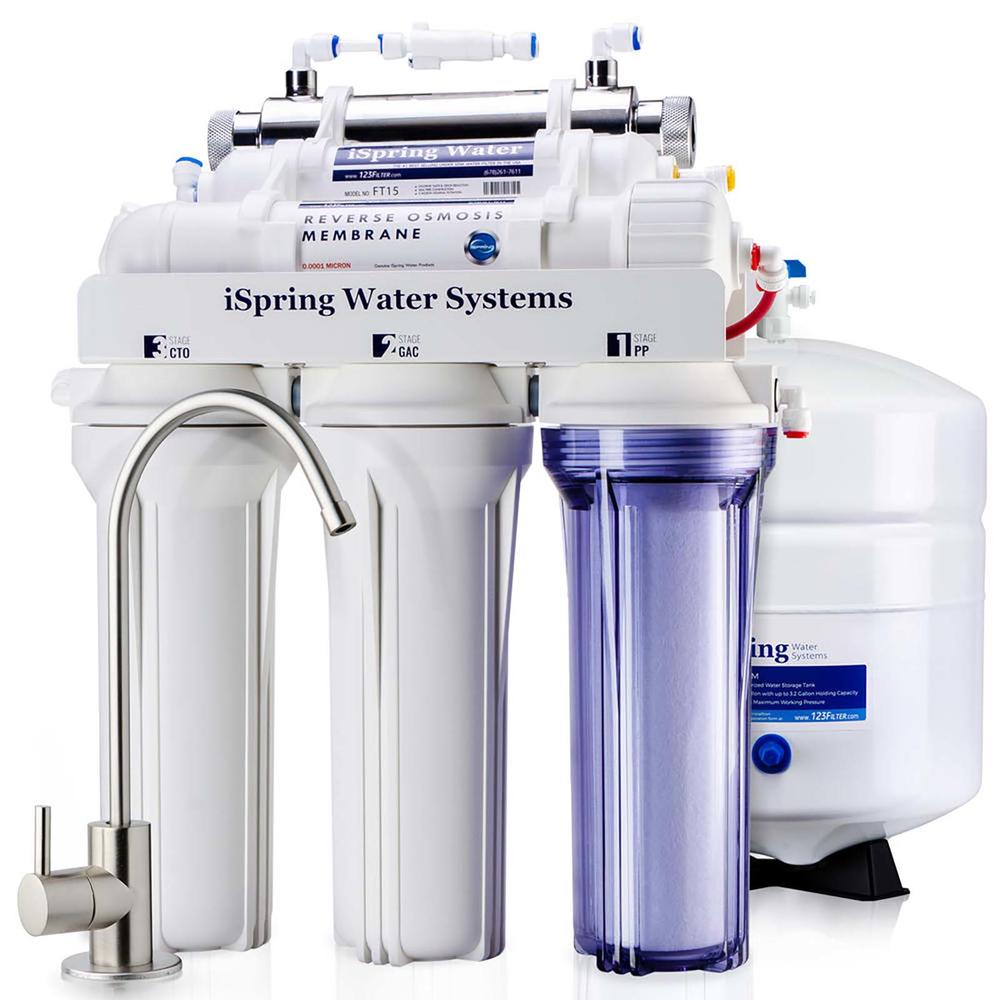 iSpring RCC7U 6 Stage Reverse Osmosis Drinking Water Filtration System