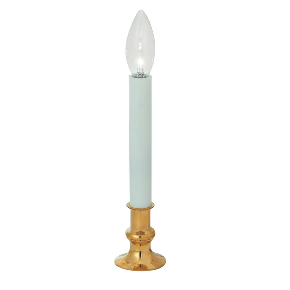 Hofert 8" Flame-less Xmas Candle - Clear/White