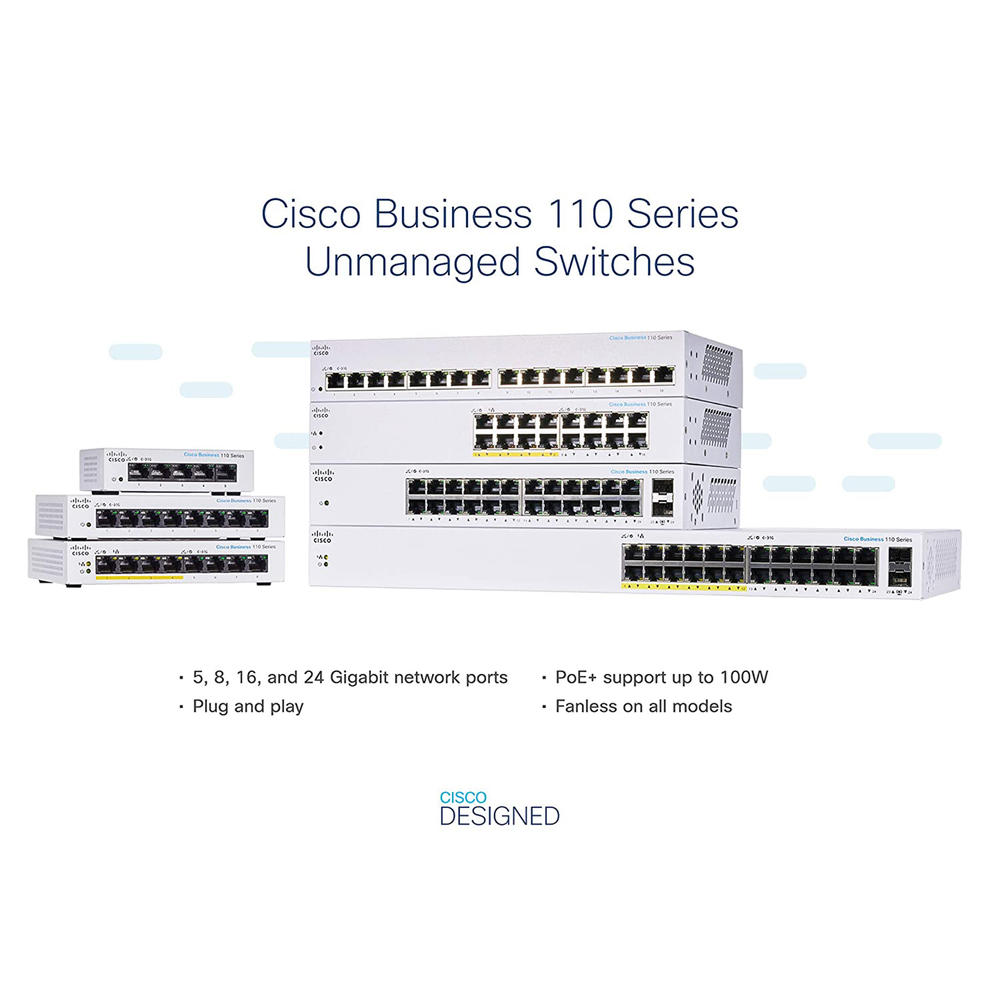 Cisco CBS110-16T-NA CBS110 Unmanaged 16-port GE