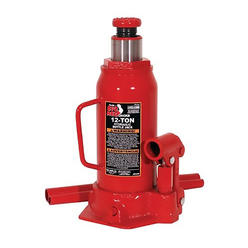 TORIN BIG RED T91203B Torin Hydraulic Welded Bottle Jack, 12 Ton (24,000 lb) Capacity, Red